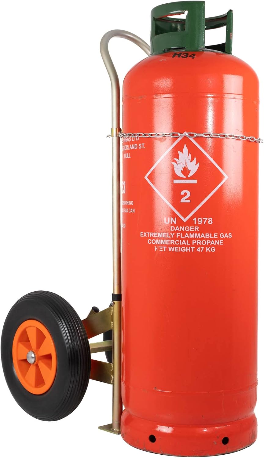 Zero Hand Truck HEAVY DUTY CALOR GAS CYLINDER HAND TRUCK BOTTLE TROLLEY INDUSTRIAL UP TO 150KG