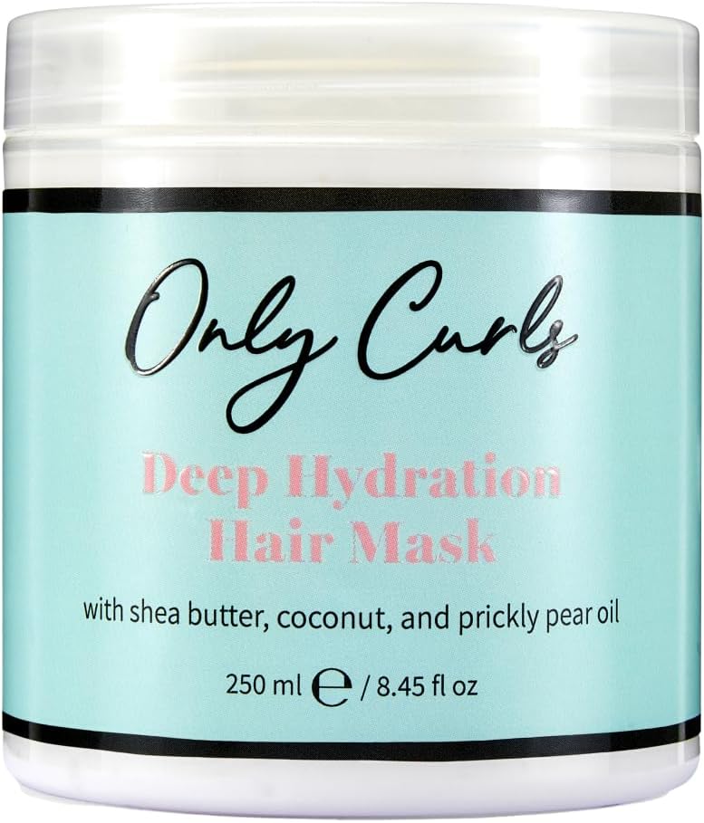 Only Curls Deep Hydration Mask 250ml – Intense Moisture Treatment for Dry, Frizz-Free, and Defined Curls – Vegan & Cruelty-Free Deep Conditioner