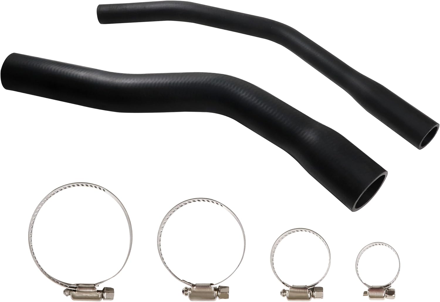Fuel Filler Vent Hose Kit 52100131AD 52100132AB Replacement with Clamps for Jeep Cherokee XJ 1997-2001 (Black)