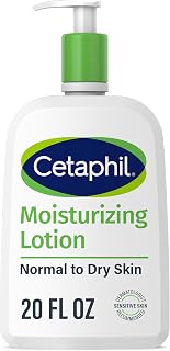 Cetaphil Face & Body Moisturizer, Hydrating Moisturizing Lotion for All Skin Types, Suitable for Sensitive Skin, NEW 20 oz, Fragrance Free, Hypoallergenic, Non-Comedogenic