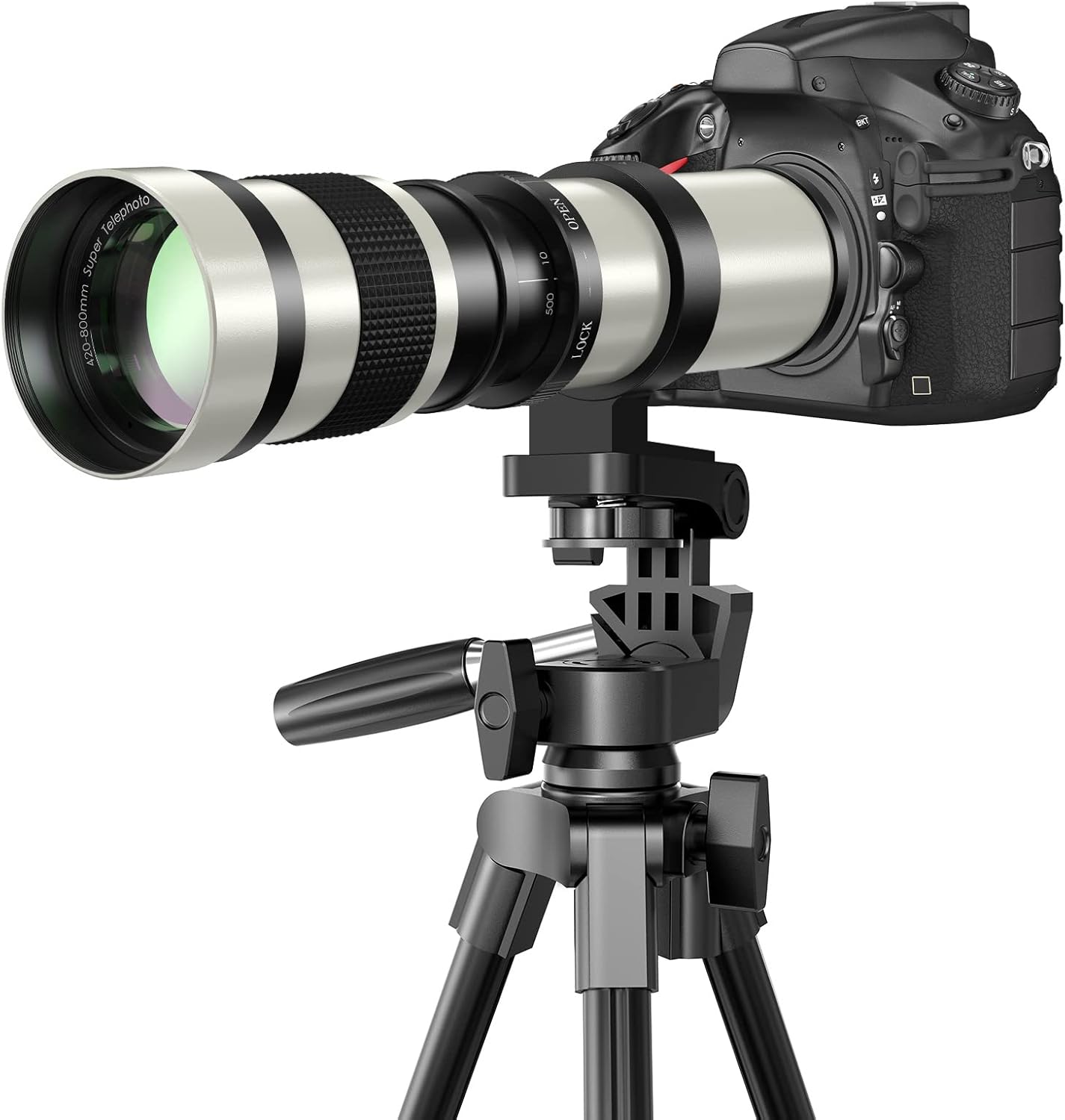 EF/EF-S 420-800mm F/8.3 Telephoto Zoom Lens - Manual DSLR Cameras Lenses+ T-Mount for Canon EOS Rebel T8i/T7i/T7/T6s/T6i/T6/T5i/T5/T4i/T3i/T3/T2i/T1i/250D/750D/760D/1200D/1300D/2000D/4000D/6D/5D