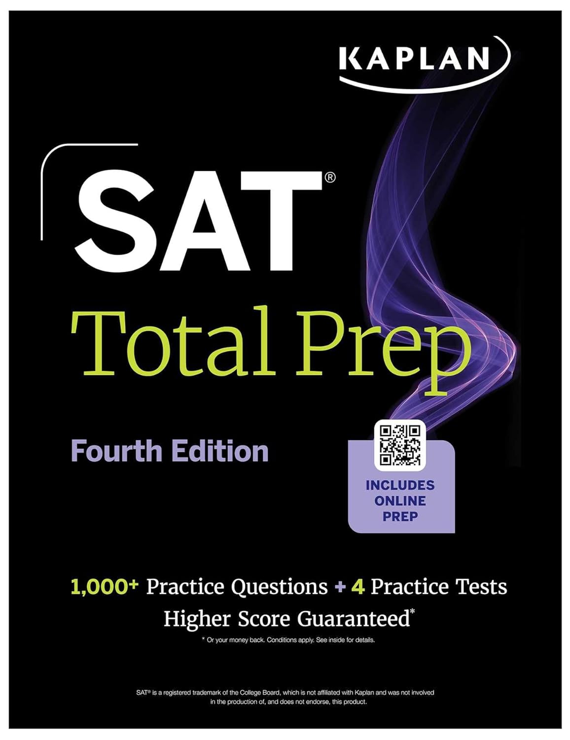 SAT Total Prep, Fourth Edition: Includes 4 Full Length Practice Tests, 1,100+ Practice Questions + 1 Year Access to Online Quizzes and Video Lessons and Tutorials (Kaplan Test Prep)