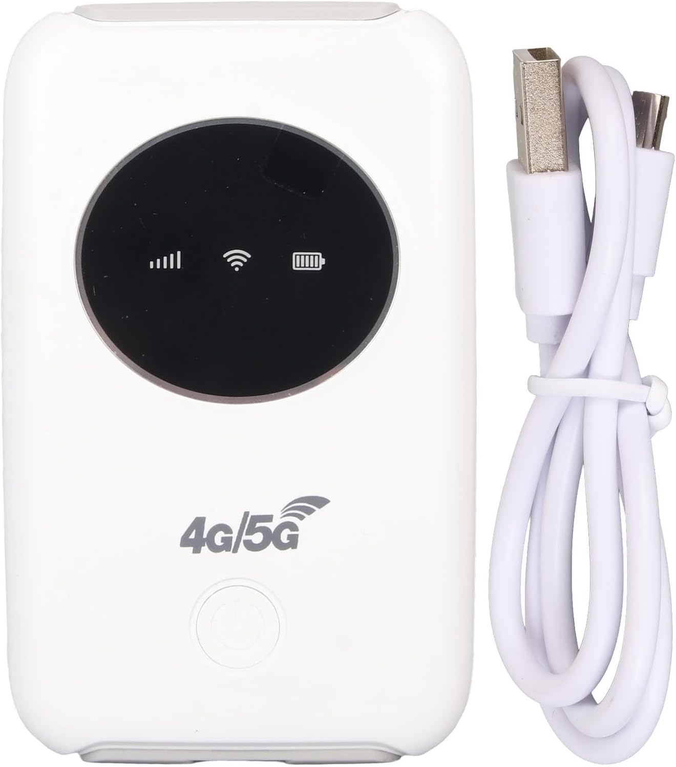 4G Portable USB Modem, 300Mbps Unlocked Mobile Hotspot with SIM Card Slot, 3200MAh Long Lasting and Rechargeable Battery Router, Note: SIM Card is Not Included