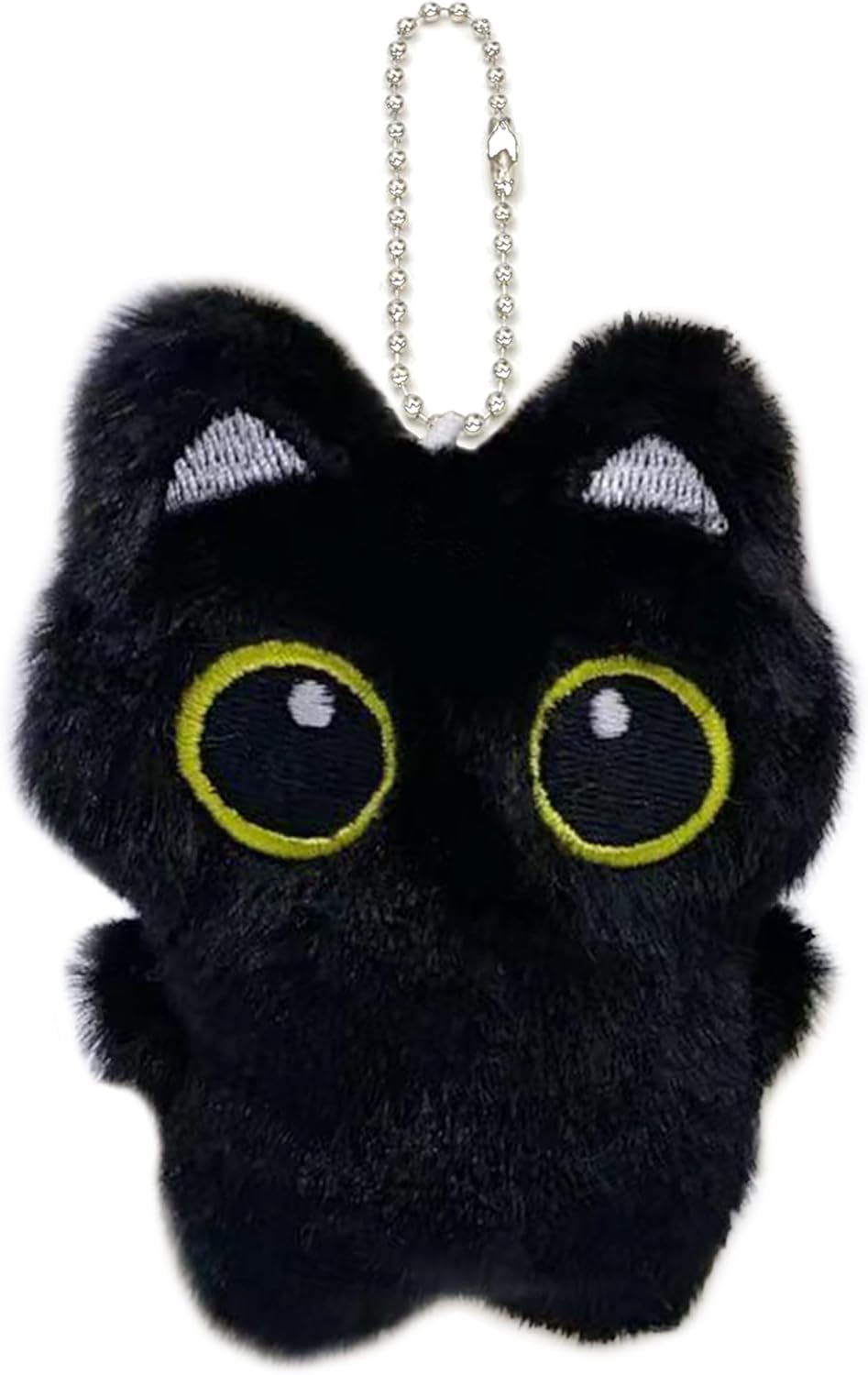 Black Cat Bag Charm, Cute Plush Keychain, Black Cat Gifts for Handbags Backpacks Purse Keychain Accessories Charm Cat Lover Gifts