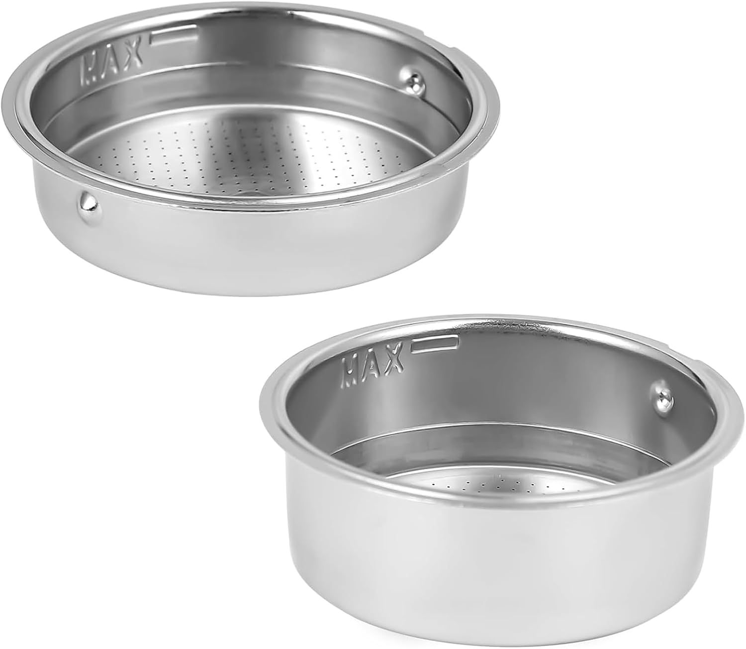 CASABREWS 51mm Filter Basket for CASABREW'S Espresso Machine CM5418, Two Units Including One Cup and Double Cup Size