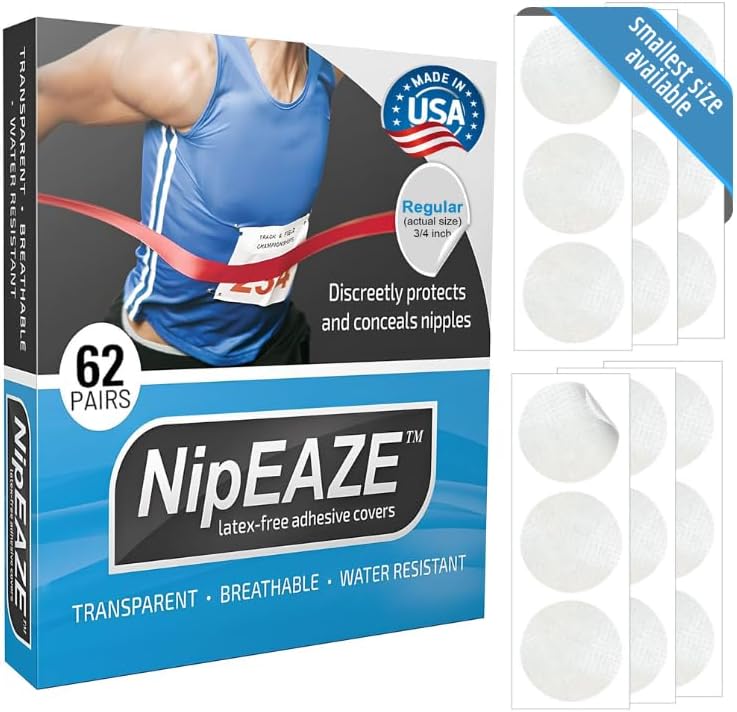 NipEaze The Original Sports Nipple Cover for Men & Women