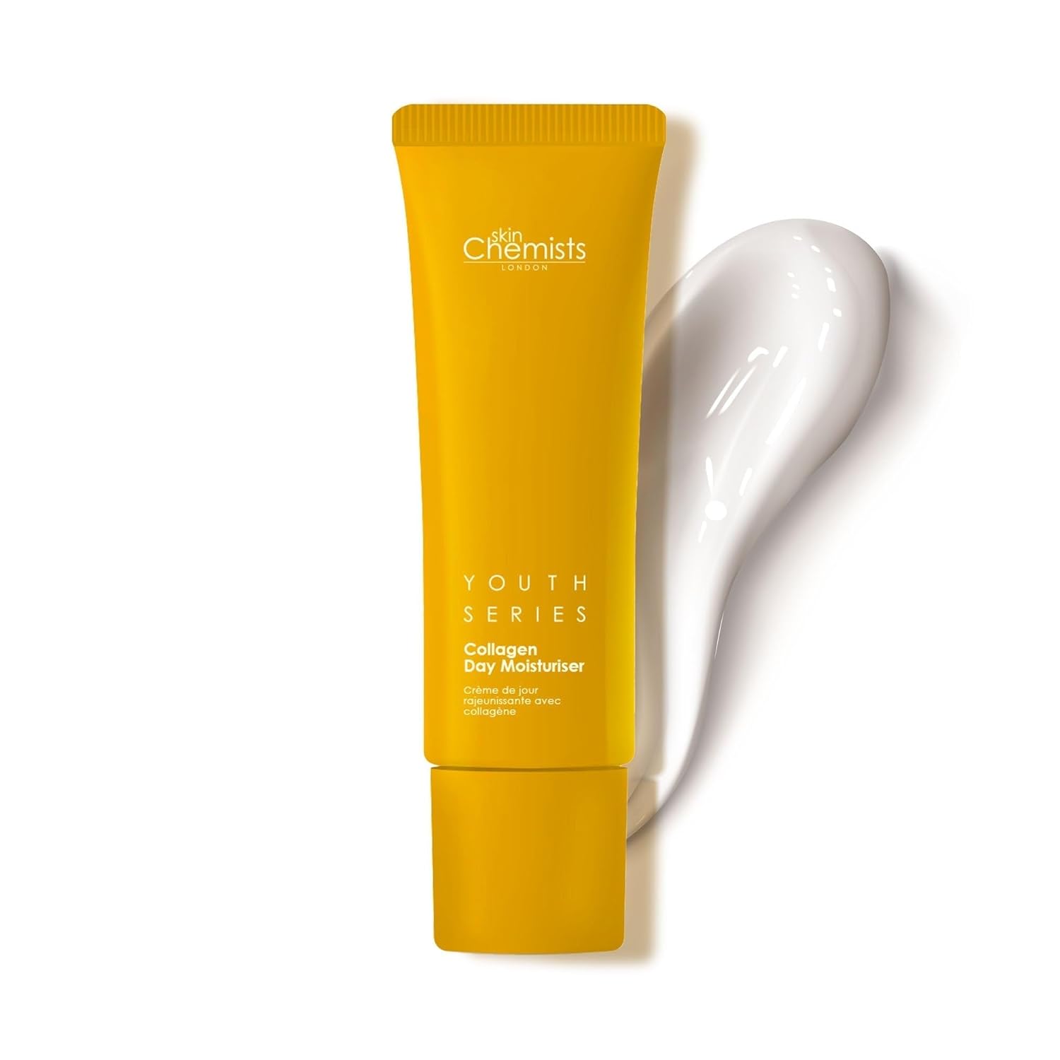 Skin Chemists Collagen Anti-Aging Day Cream | Moisturizer with Collagen, Marine Amino Acids & Coconut Oil for Firming & Hydration | Anti-Wrinkle Daily Skincare - 1.69 oz