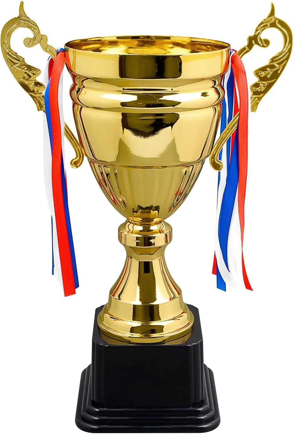 Large Gold Trophy Cup for Sports Tournaments, 38CM Metal Gold Trophies Party Favors, First Place Winner Award Trophies Cup for Soccer Football League Match Trophy (Gold, 15in)