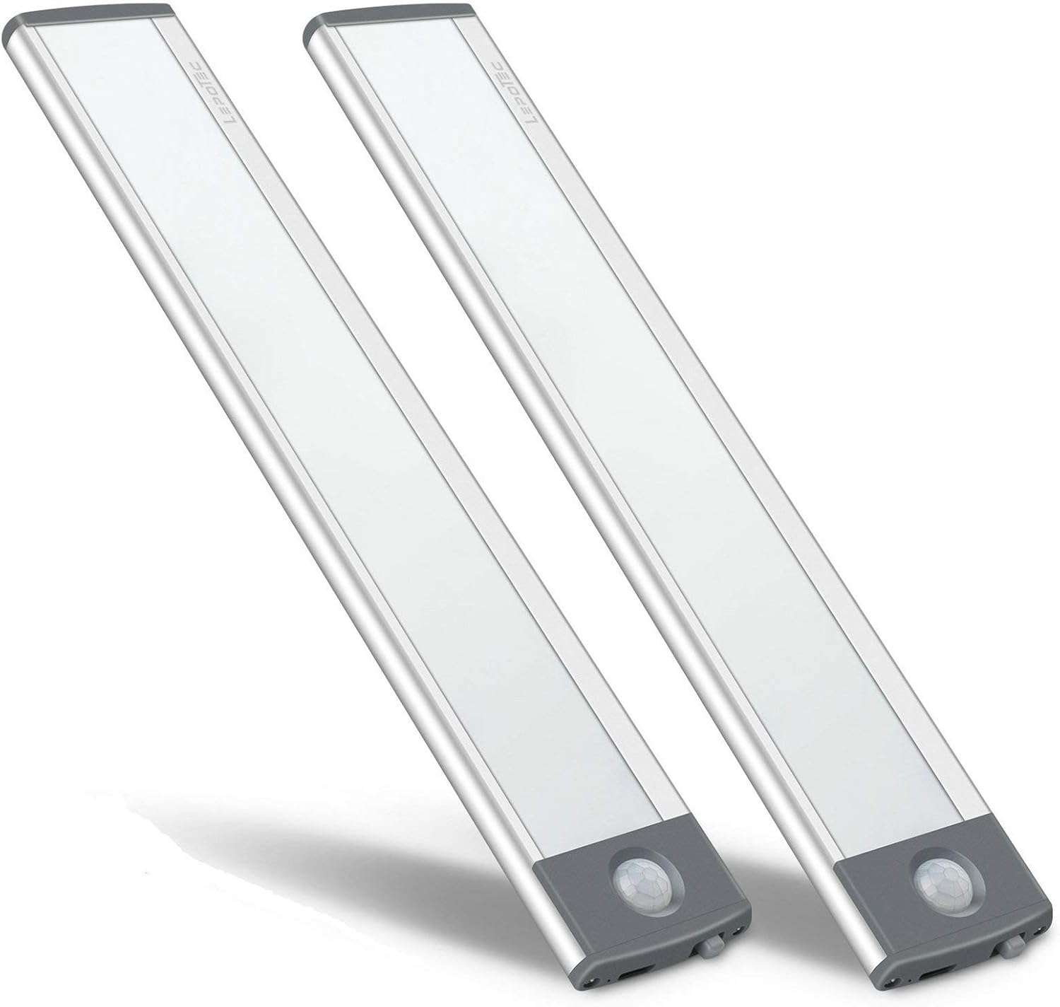 LEPOTEC 30-LED Motion Sensor Cabinet Light,Magnetic Motion Activated Under Counter Closet Lighting, Wireless USB Rechargeable Kitchen Cupboard Night Lights,Motion Activated Light Bar-2Pack