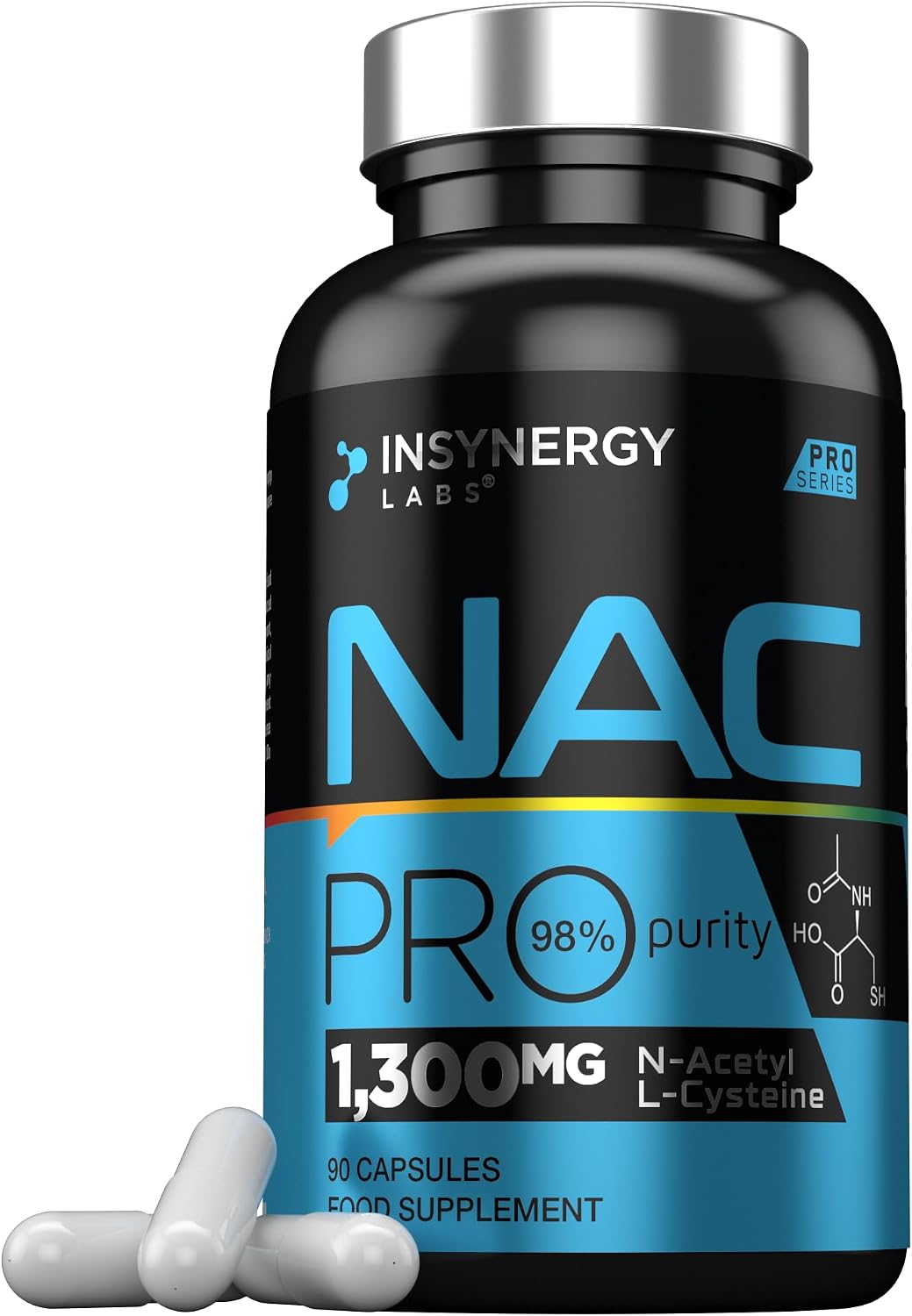 NAC 650mg Per Capsule 98% Purity Supplement 90 Capsules