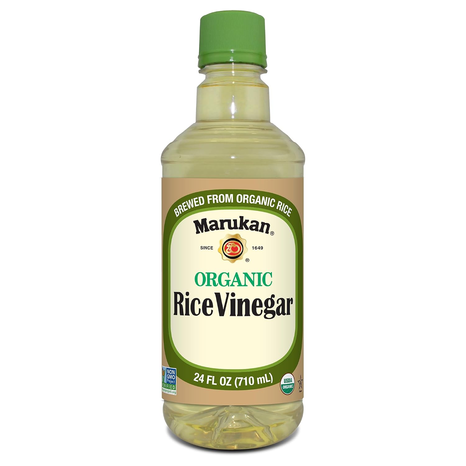 Marukan Organic Unseasoned Rice Vinegar for Enhancing Flavor & Cooking, USDA Organic, Marukan Rice Vinegar (24 fl oz)
