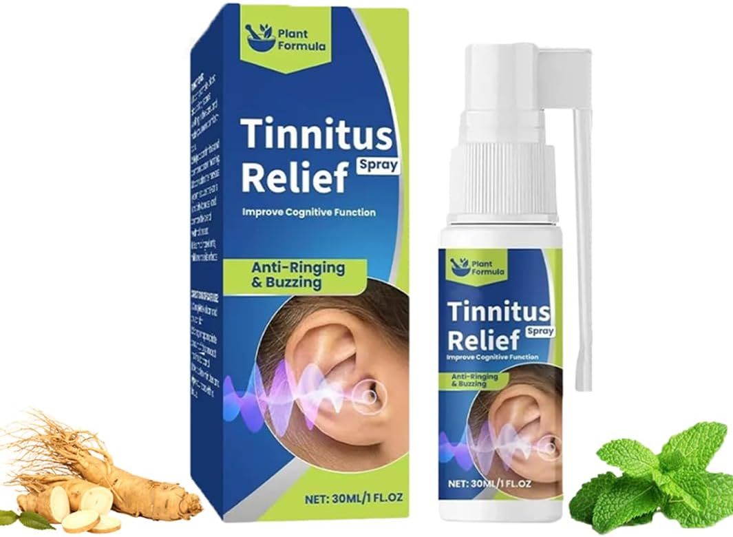 Tinnitus,Tinnitus Relief Spray,Plant-Based Tinnitus Relief Spray, Tinnitus Relief,30ml Portable Ear Care Spray ,for Reduce Ear Ringing Ear Noise Hearing Loss