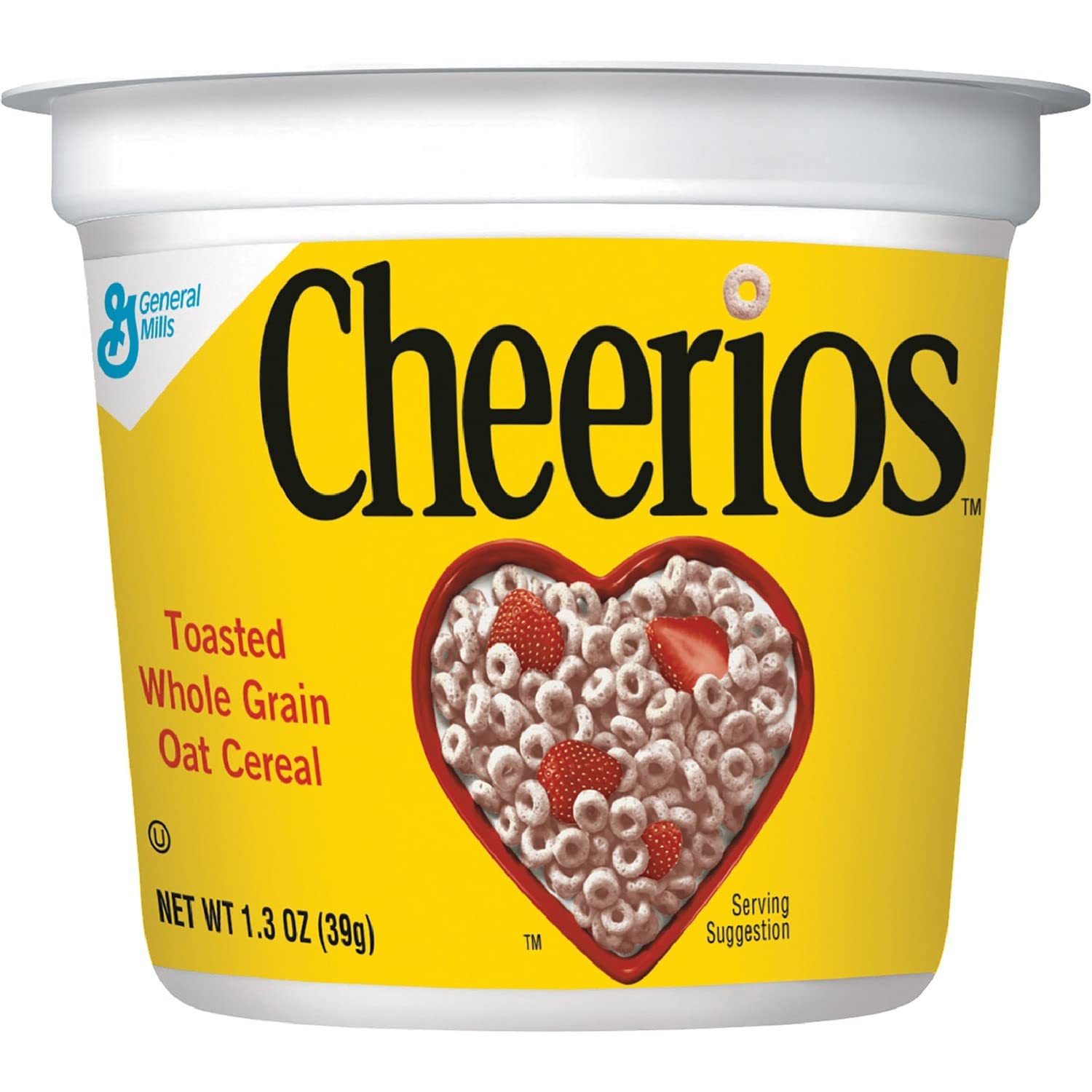 Cheerios Breakfast Cereal, Six Single-Serve 1.3oz Cups(6-Pack)