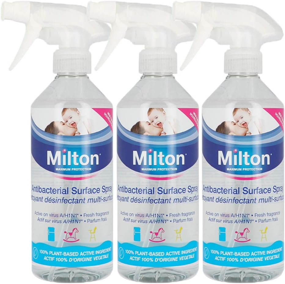 3 x 500ml All Purpose Food Fridge Freezer Cleaning Spray Baby Bathroom Kitchen