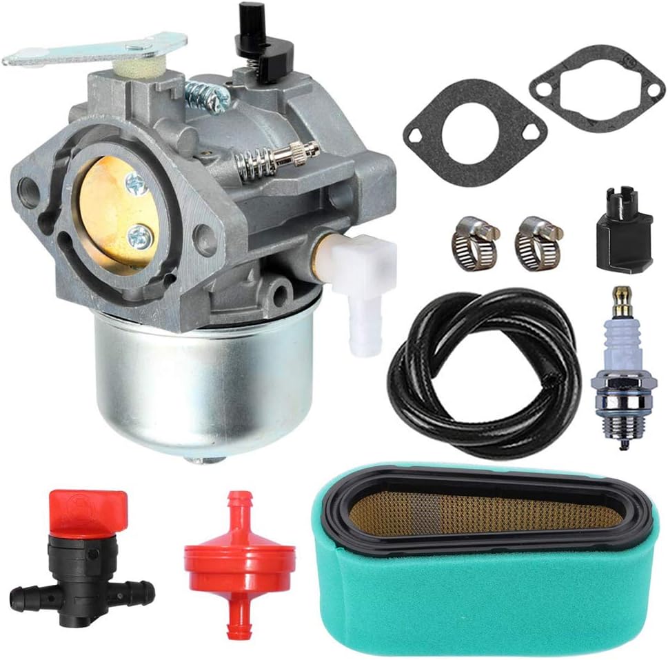 LIYYOO 699831 Carburetor with Air Filter Tune Up Kit Replaces for Briggs & Stratton 283702 283707 284702 284707 284777 286702 286707 289702 289707 28D702 28D707 28M706 Lawn Tractor Mower Engines, by