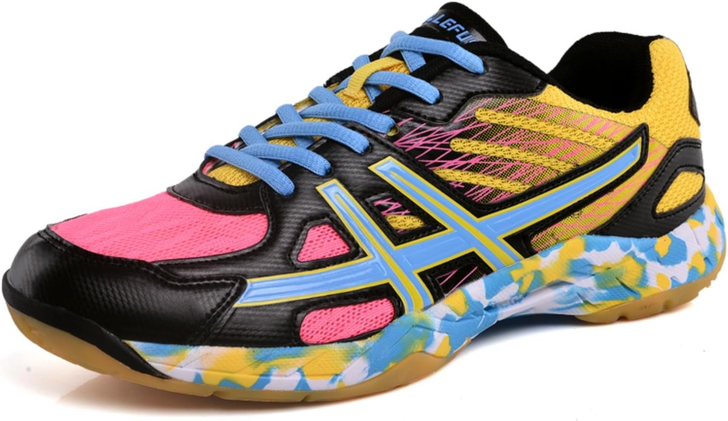 Volleyball Shoes Mens Squash Shoes Boys Netball Trainers Badminton shoces Non-Slip Athletic Sport Indoor Sneakers Indoor Pickleball Breathable Suitable Comfortable Fitness
