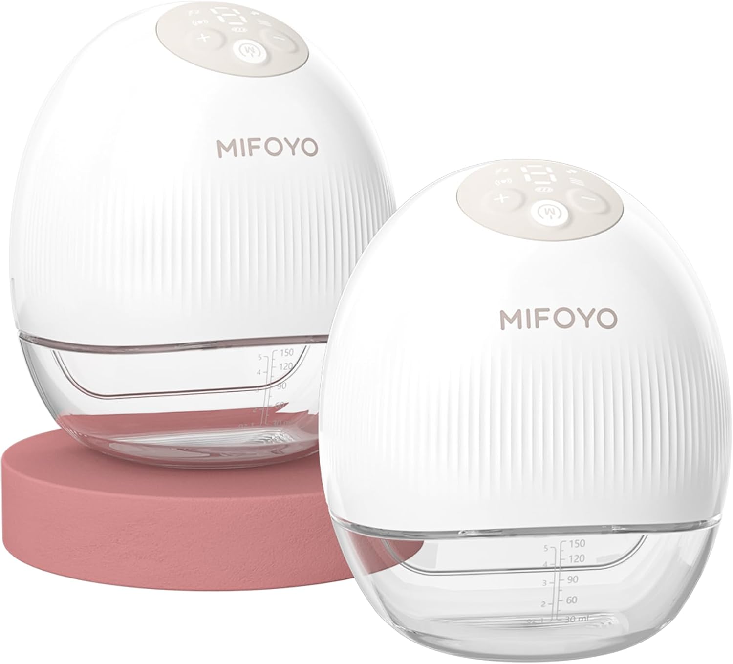 Breast Pump Wearable Breast Pumping: Electric Breast Pumps Hands Free Breastfeeding Pumps with 4 Modes & 9 Levels - Rechargeable Milk Pump, Smart Display for Moms, 24mm 2 Pack