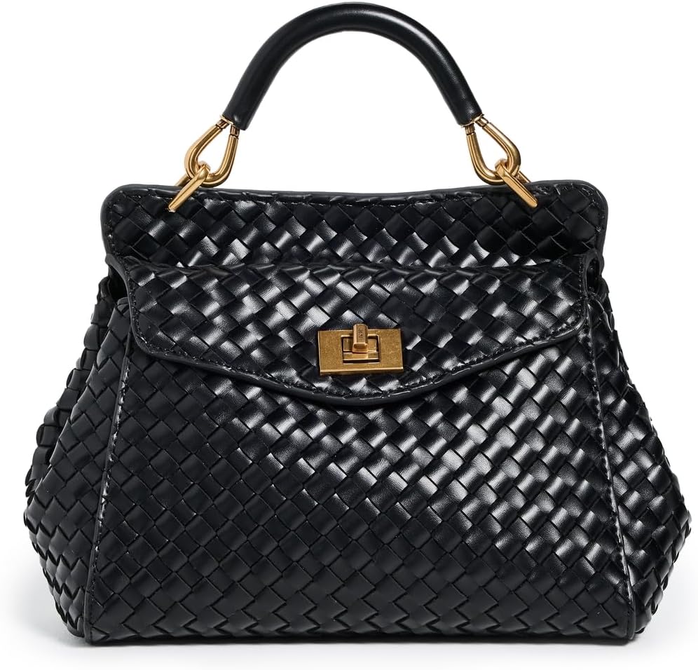 JW PEI Women's Lucia Classic Top Handle Woven Bag