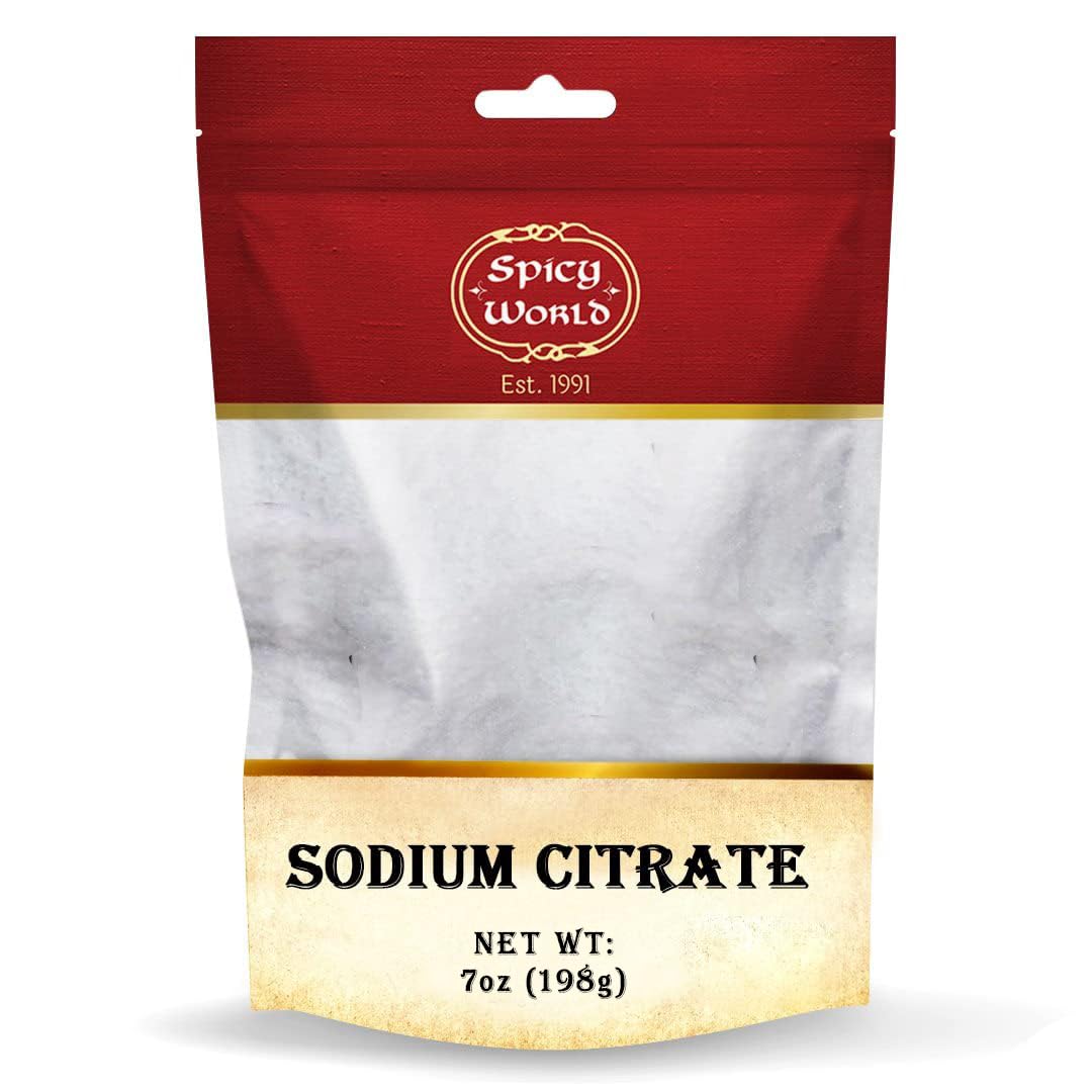 Sodium Citrate Powder 7 Ounce - Food Grade, Non-GMO - Emulsifier for Cheese, Spherification, and Molecular Gastronomy Cooking