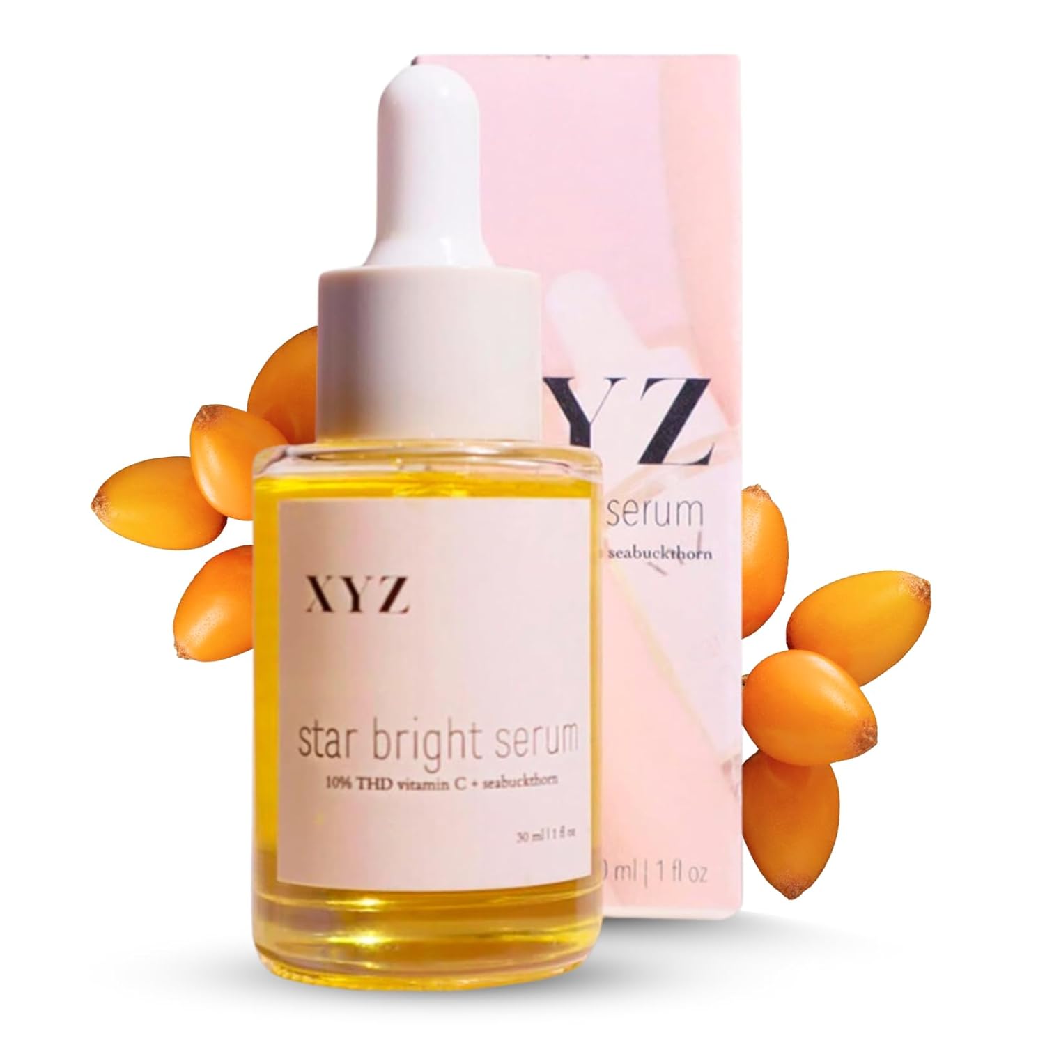 Star Bright Vitamin C Serum - Brightening Face Serum with THD Vitamin C, Rosehip, and Sea Buckthorn | Brighten and Even Skin Tone | Target Signs of Aging | 1 fl oz (30 mL)
