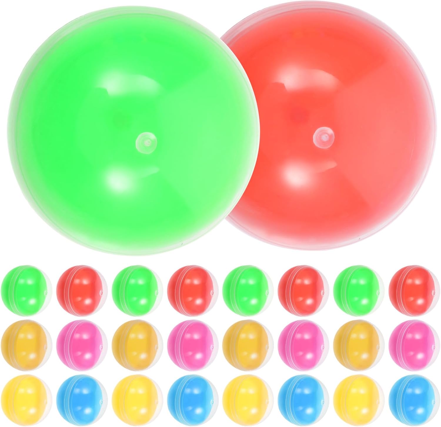 50pcs Empty Vending Machine Capsules Ball, 1.5 Inch Refillable Gumball Machine Capsules Plastic Ball Candy Container Mini Party Favor Egg for Festival Birthday DIY Craft Macaron Color