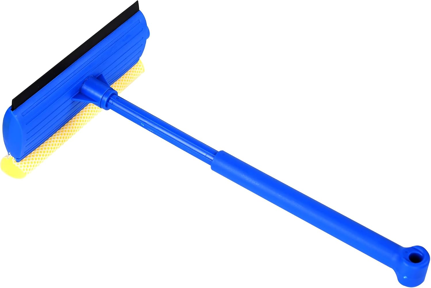 Goodyear 2 In 1 Window Squeegee Flexible Rubber Blade| Netted Sponge Scrubber| Multi-purpose And Easy To Use| Non - Scratch| Ideal For Cleaning Windows And Windscreens| Compact Design, Easy Storage