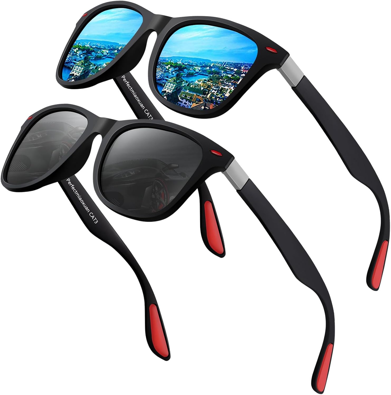 Polarised Sunglasses Mens Women Retro For Summer Travel Holidays Fishing Driving Hiking Ultralight Classic Vintage Sun Glasses UV Protection