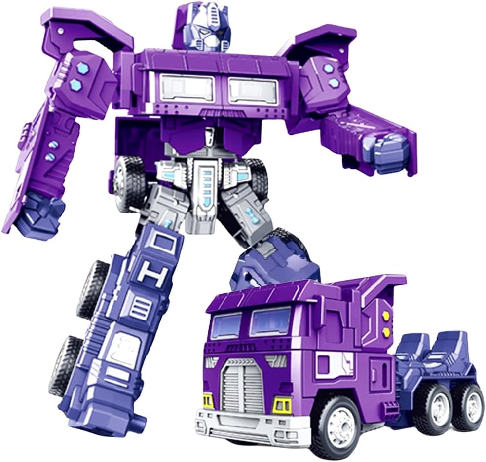 Ksopsdey Tran-sformers Action Figure,Flexible Deformed Car Robot Toy,Transforming O-ptimus Prime Robot Toy, 2in 1 Transforming Cars Converting Toys for Kids, blue