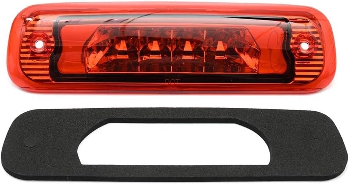 YSQOJF For Jeep For Cherokee XJ 1997 1998-2001 High Mount 3rd Brake Light Rear Stop Lamp Tail Warning Lamp Rear Bumper Reflector Light Third 3rd Brake Light(Red lens)