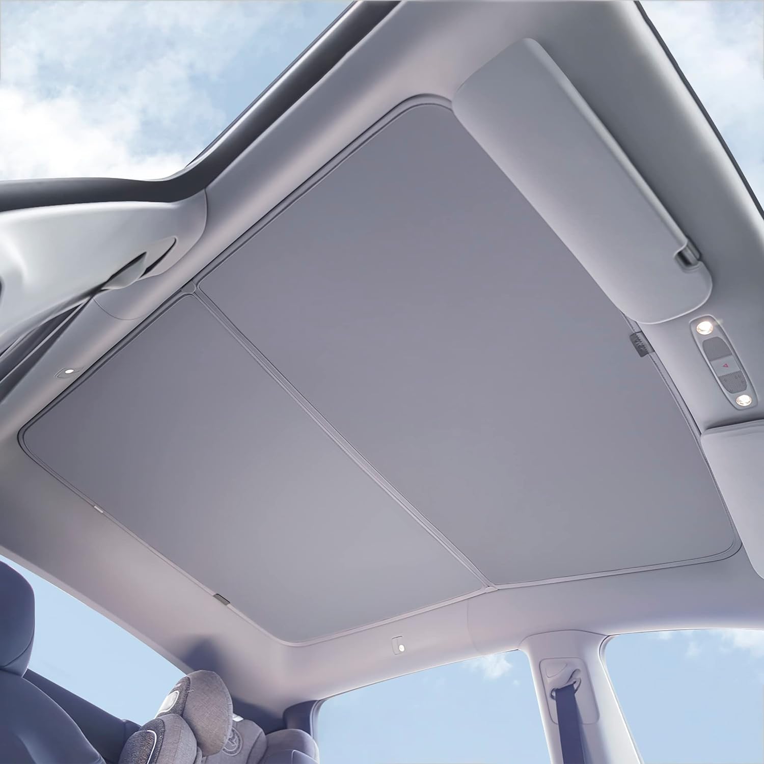 VION Tesla Model Y Roof Sunshades - Precision Fit, No Sagging, Full Blackout - Fits 2024-2020 Model Y