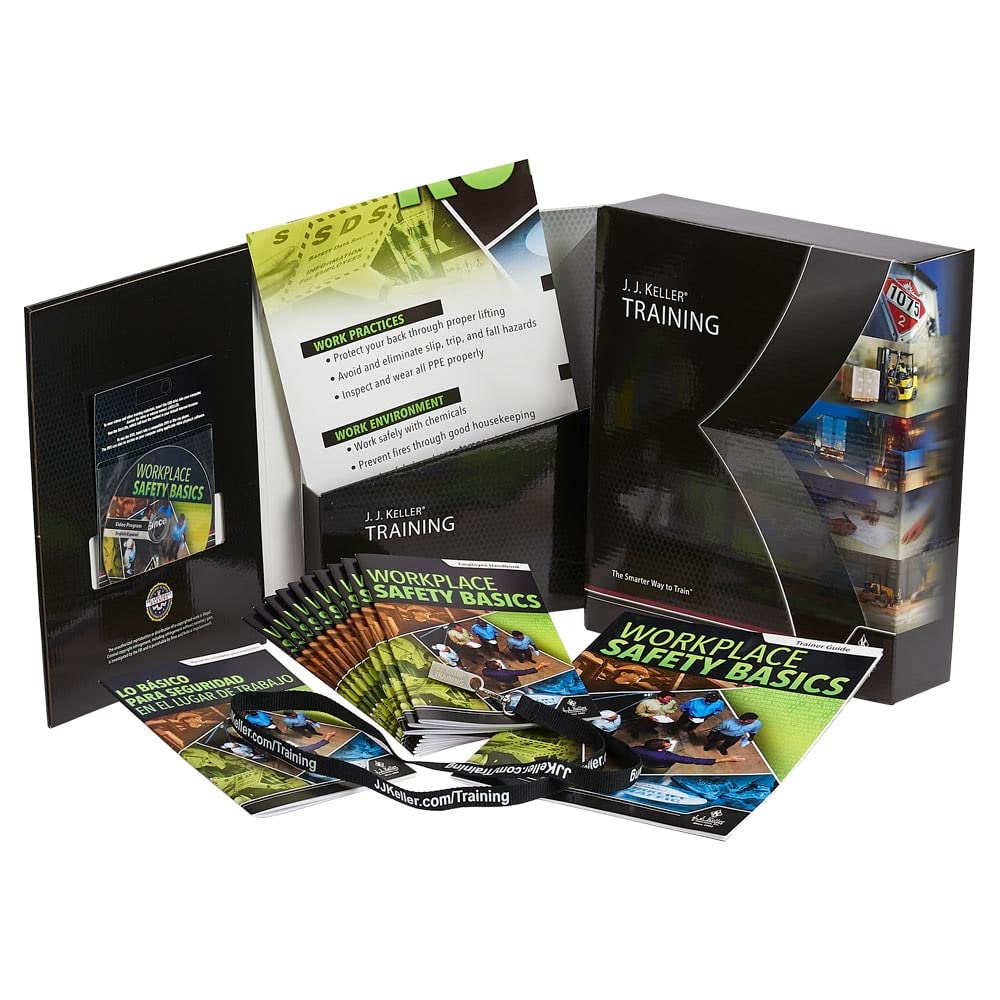 Workplace Safety Basics Training DVD, Overview of Safety Topics & Tips, English & Spanish