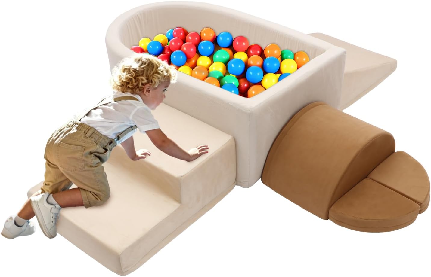 Asweets Foam Climbing Blocks with Ball Pit for Toddler (Balls not Included)