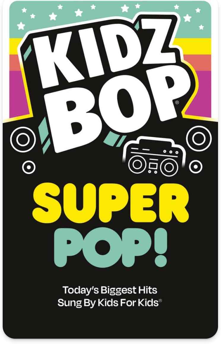 Yoto Kidz BOP Super Pop! – Kids Audio Card for Use with Player & Mini All-in-1 Audio Device, Screen–Free Listening with Fun Singalong Music for Playtime Parties & Travel, Ages 5+