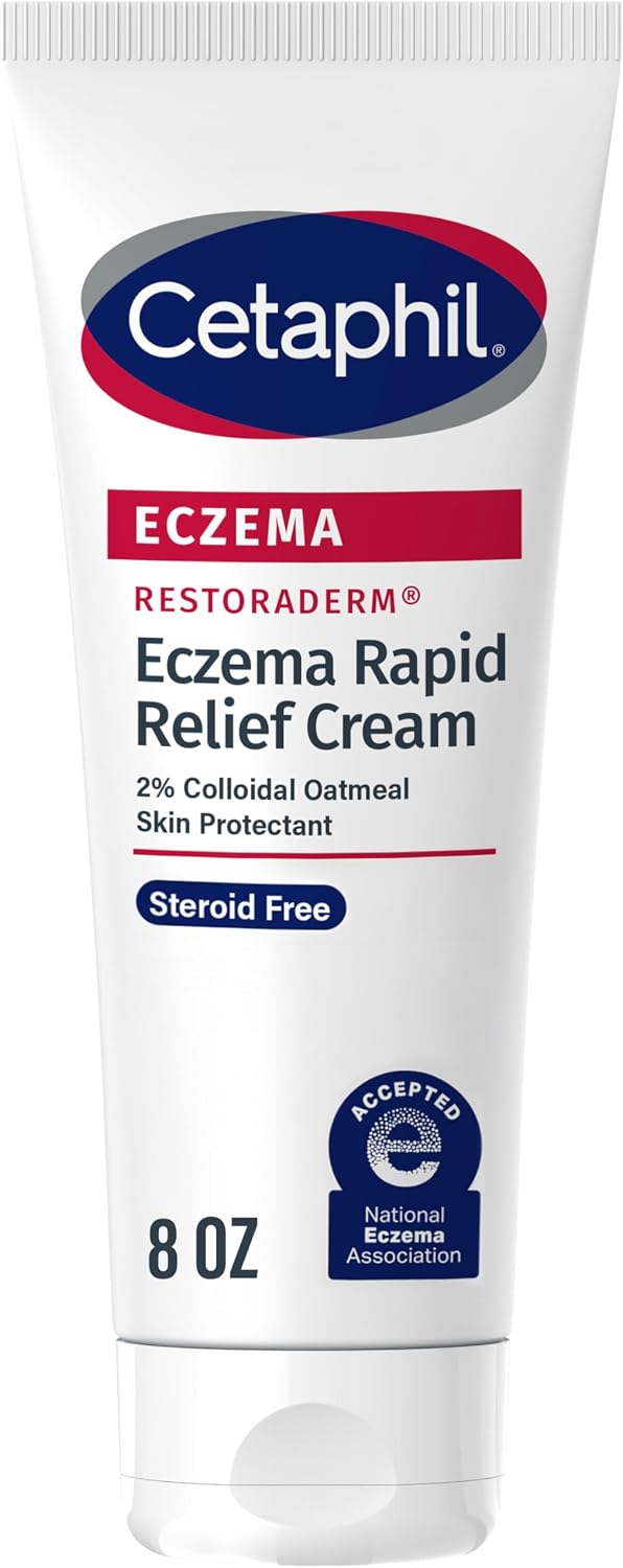Eczema, Restoraderm® Flare-Up Relief Cream, 8 oz (227 g), Cetaphil