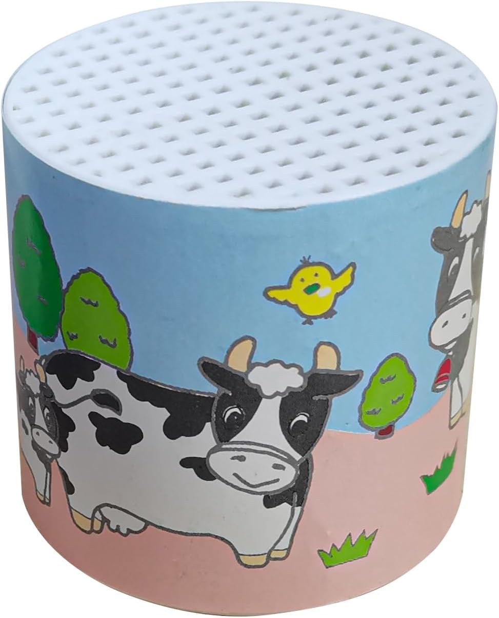 Moo Can Noise Maker | Cow Sound Toy | Moo Cow Sound Maker | Cow Noise Maker Can | Farm Animal Noise Maker | Mooing Cow Toy | Multicolor | 2.5H X 2.5W Inches
