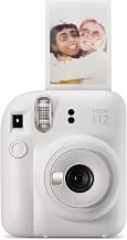 Fujifilm Instax Mini 12 Instant Film Camera, Clay White