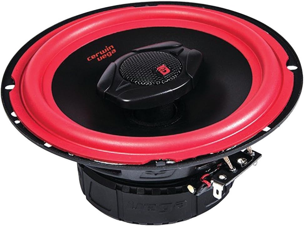 CERWIN-VEGA! V465 Vega 6.5IN 2WAY Coax SPKR-Set of 2, Black, 15.00in. x 8.10in. x 4.30in.