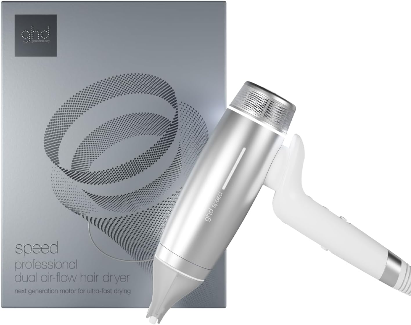 ghd Speed Ionic Hair Dryer, Ultra Fast Drying, Power with Control