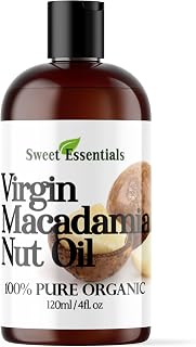 100% Pure Cold Pressed Organic Virgin / Unrefined Macadamia Nut Oil - 4oz - Imported From Italy - Offers Relief From Dry & Cracked Skin, Eczema, Baby Eczema, Psoriasis, Dermatitis, Rosacea & All