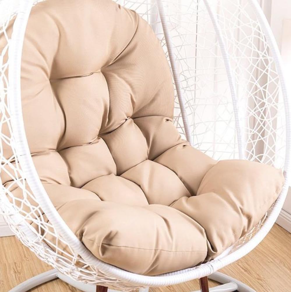 Earnmore Thick Hanging Basket Chair Bench Cushion Pad,Garden Egg Hammock Chair Swing Seat Pad,Soft Indoor Outdoor Furniture Recliner Mat with Backrest