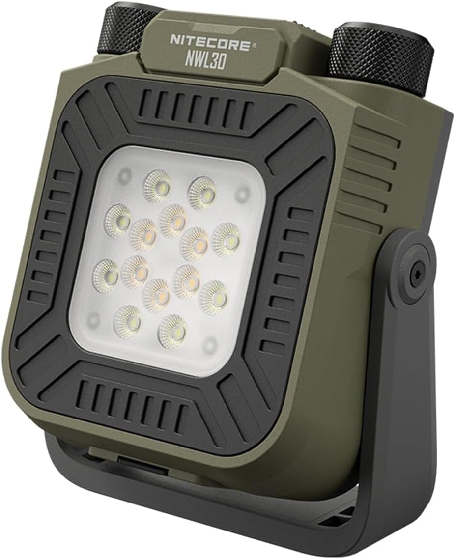 Nitecore NWL30 USB-C Charging 3000 Lumens LED Work Light Camping Light Lantern, Green