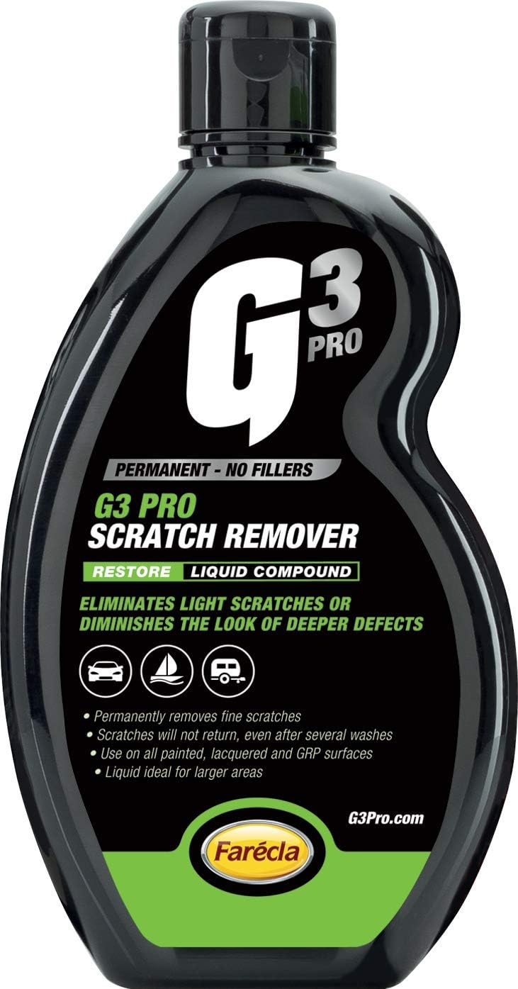 Scratch Remover Liquid 500ml (7164) – Car Scratch Remover for Hand Application – Permanently Removes Fine Scratches, Spreads Easily on Larger Areas