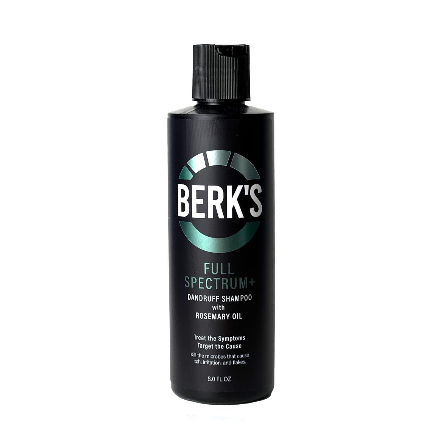 Berk's Full Spectrum Dandruff Shampoo with Coal Tar, Salicylic Acid, Sulfur, and Rosemary Oil, 8 Fl Oz