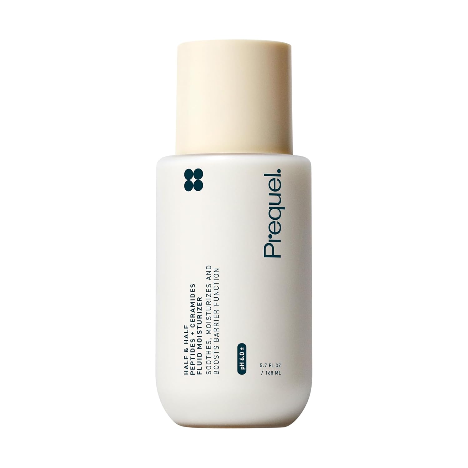 Skin Half and Half Fluid Moisturizer Face Cream. Lightweight Ceramide Peptide Lotion for All Skin Types, including Dry and Sensitive. Hydrating Facial Cream for Women and Men
