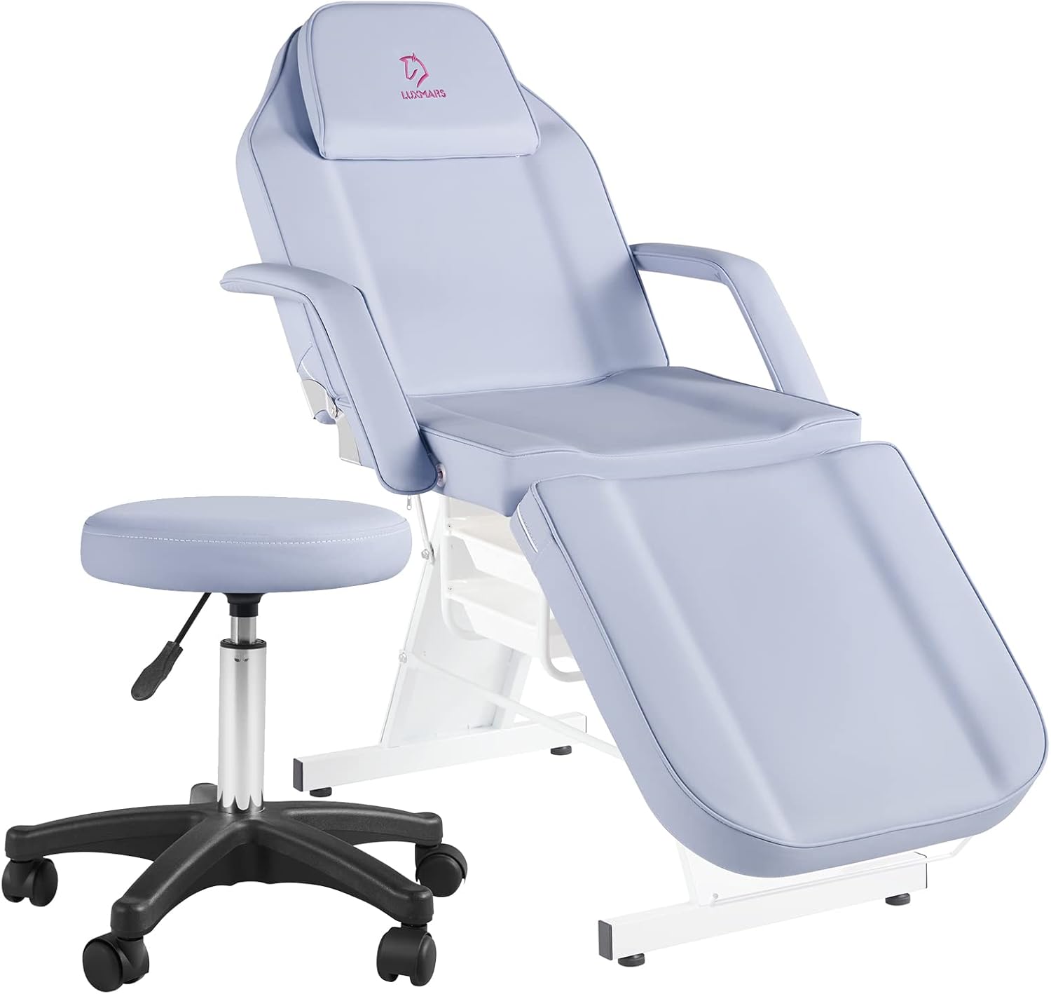 Facial Chair Massage Table 73in 3-Section Multipurpose Massage Bed Professional Tattoo Table Salon Spa Equipment for Facial Spa Beauty Spa Salon Equipment-Purple