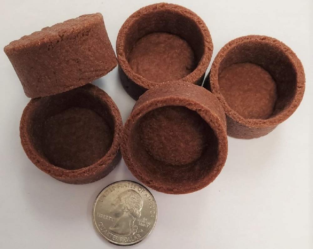 1.3" Mini Round Chocolate Tart Shells - 16ct Pack