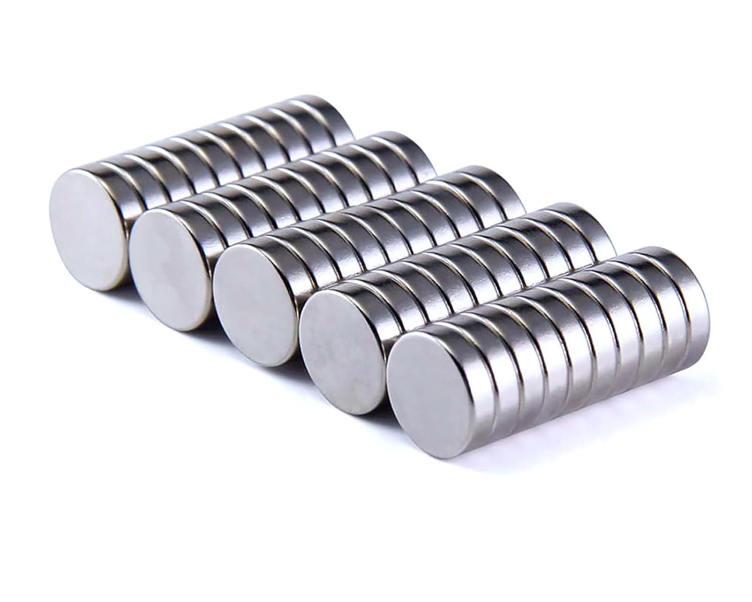Bohaner 50 Pack N-52-Magnets 12mm x 3mm Neody-mium Magnets for DIY Whiteboards, Fridge, Crafts, Arts, Home and Office Used in Kitchens, Refrigerators, Showcases, Warehouses
