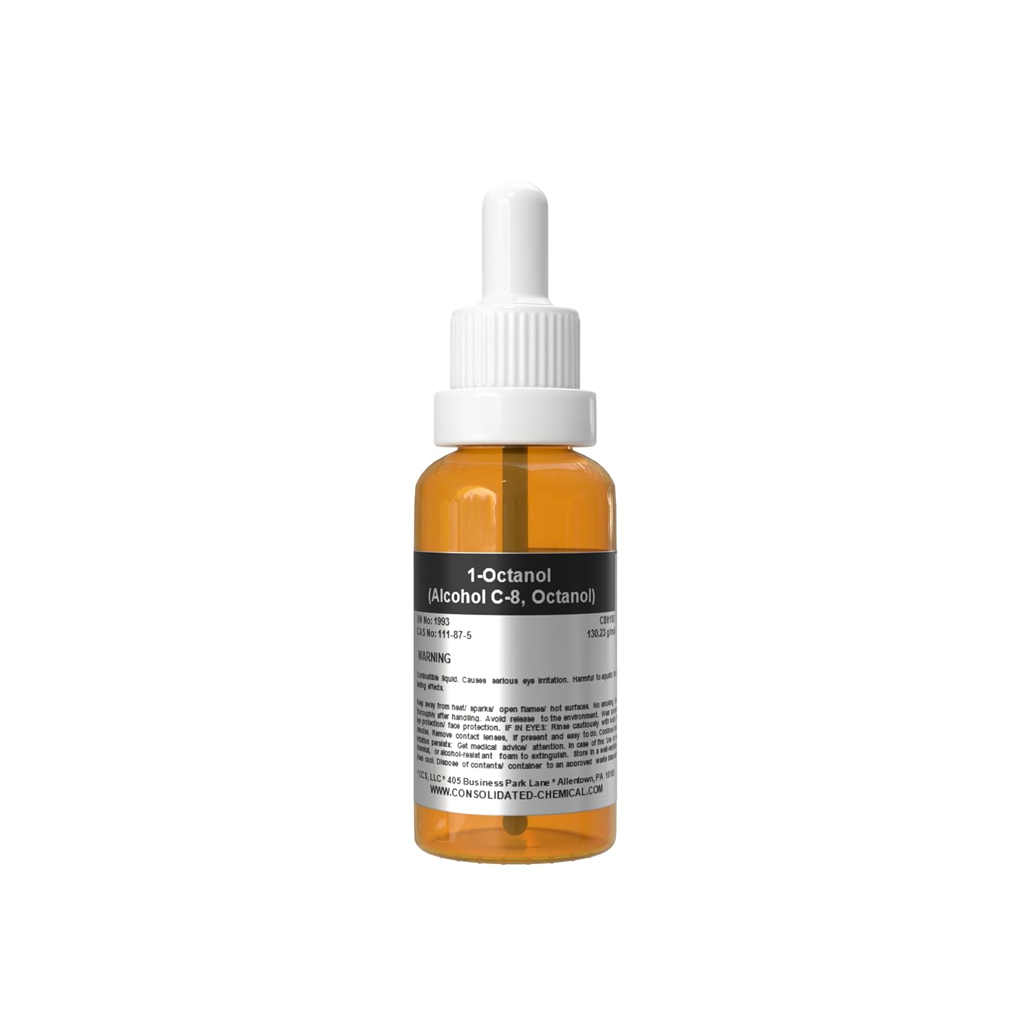 1-Octanol (Alcohol C-8) - High Purity Aroma Compound | Dropper Included - 30mL (1 Fl Oz)