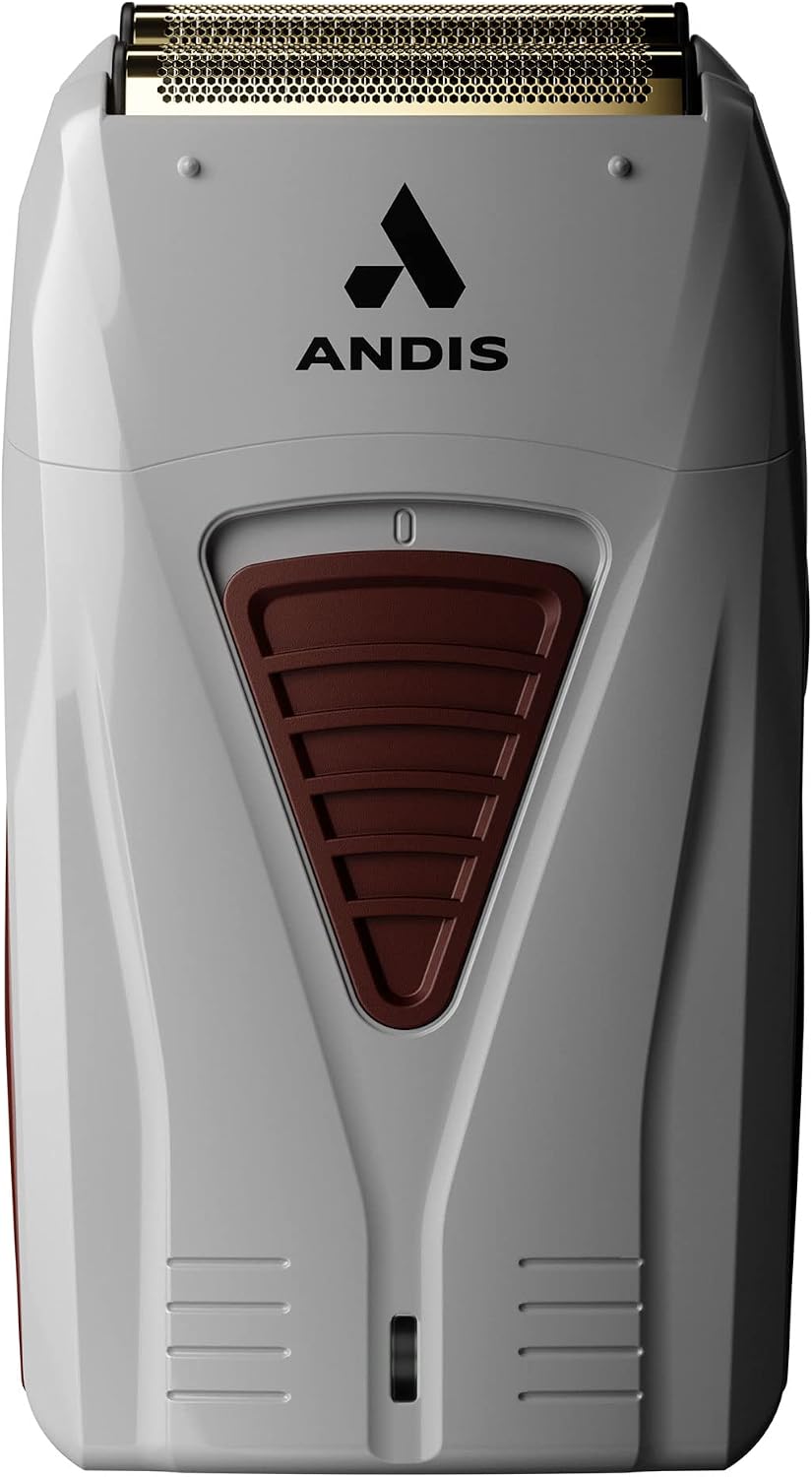 Andis - TS-1, Pro-Foil Lithium-Ion Cord/Cordless Foil Shaver with Super soft Titanium Cutters - For Close, Smooth Shaving - Dual Voltage, Waterproof Shaving Machine with Charger – Grey(Pack of 1)