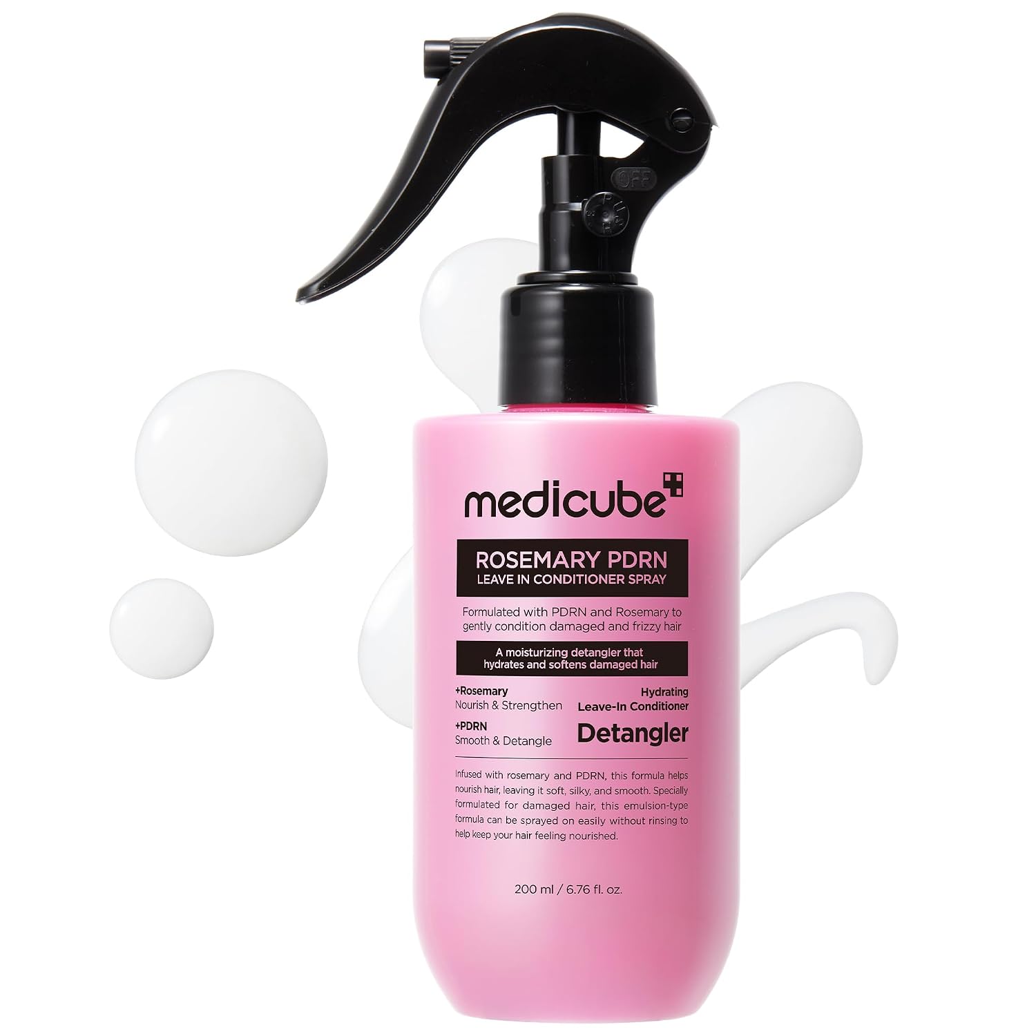 medicube Rosemary PDRN Leave in Conditioner Spray, Do-It-All Detangler